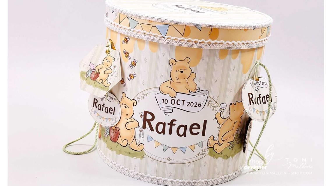 Trusou Botez Băiat Winnie the Pooh Ursulețul Personalizat 9